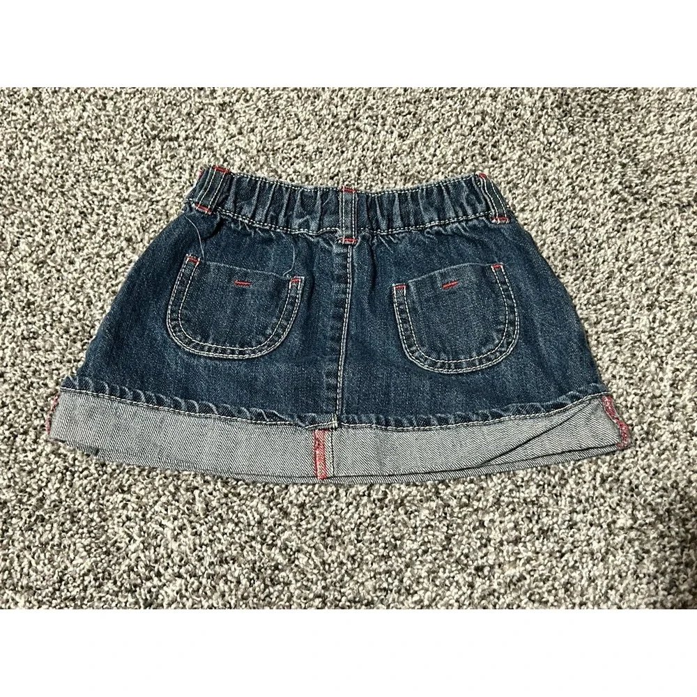Cc28 Gymboree burst of spring Jean‎ skirt size 18-24 months
